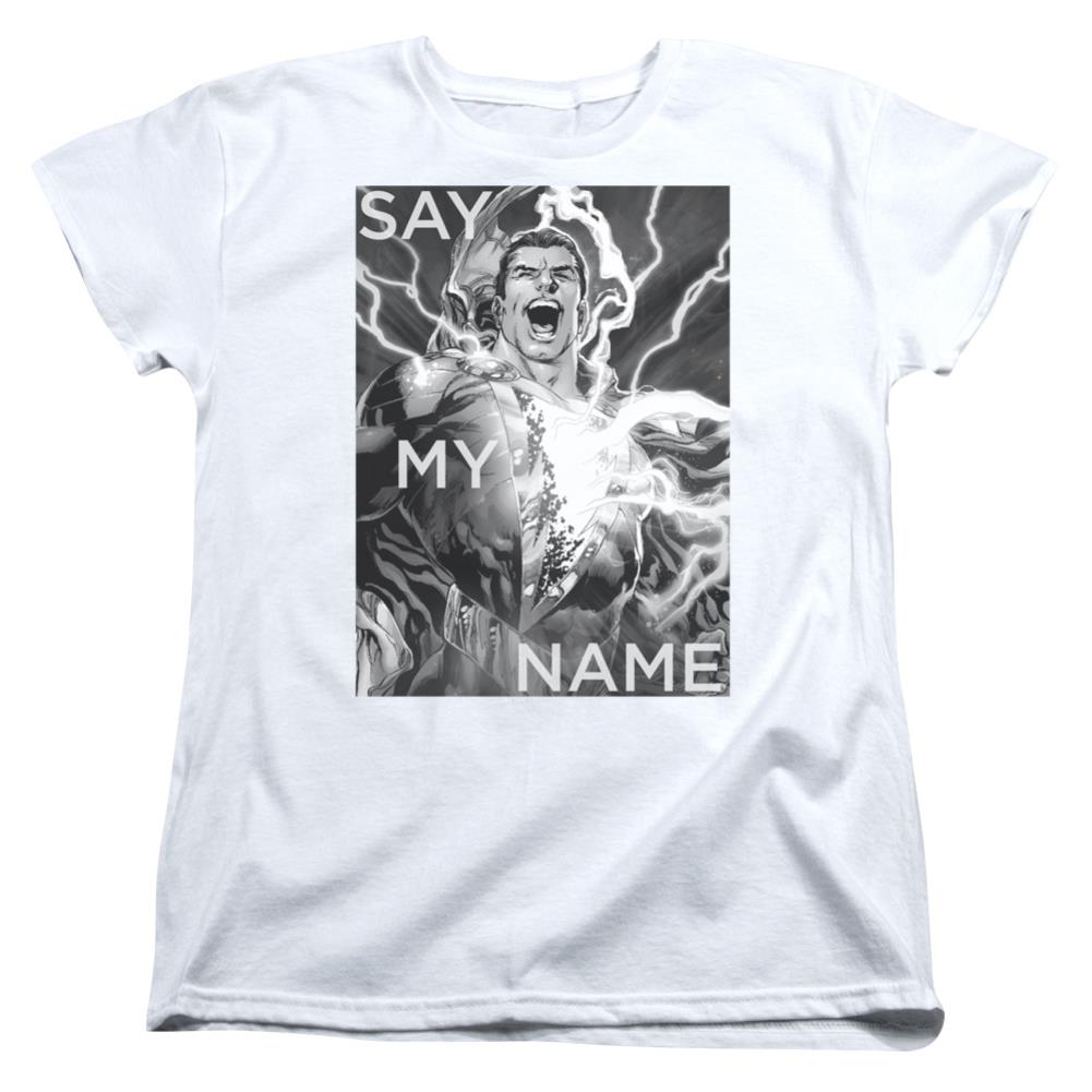 Justice League Of America Say My Name Women's 18/1 Cotton Short-Sleeve T-Shirt