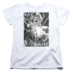 Justice League Of America Say My Name Women's 18/1 Cotton Short-Sleeve T-Shirt