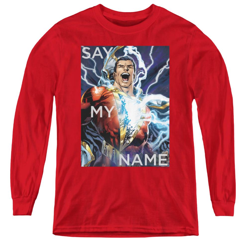 Justice League Of America Say My Name Youth Long-Sleeve T-Shirt