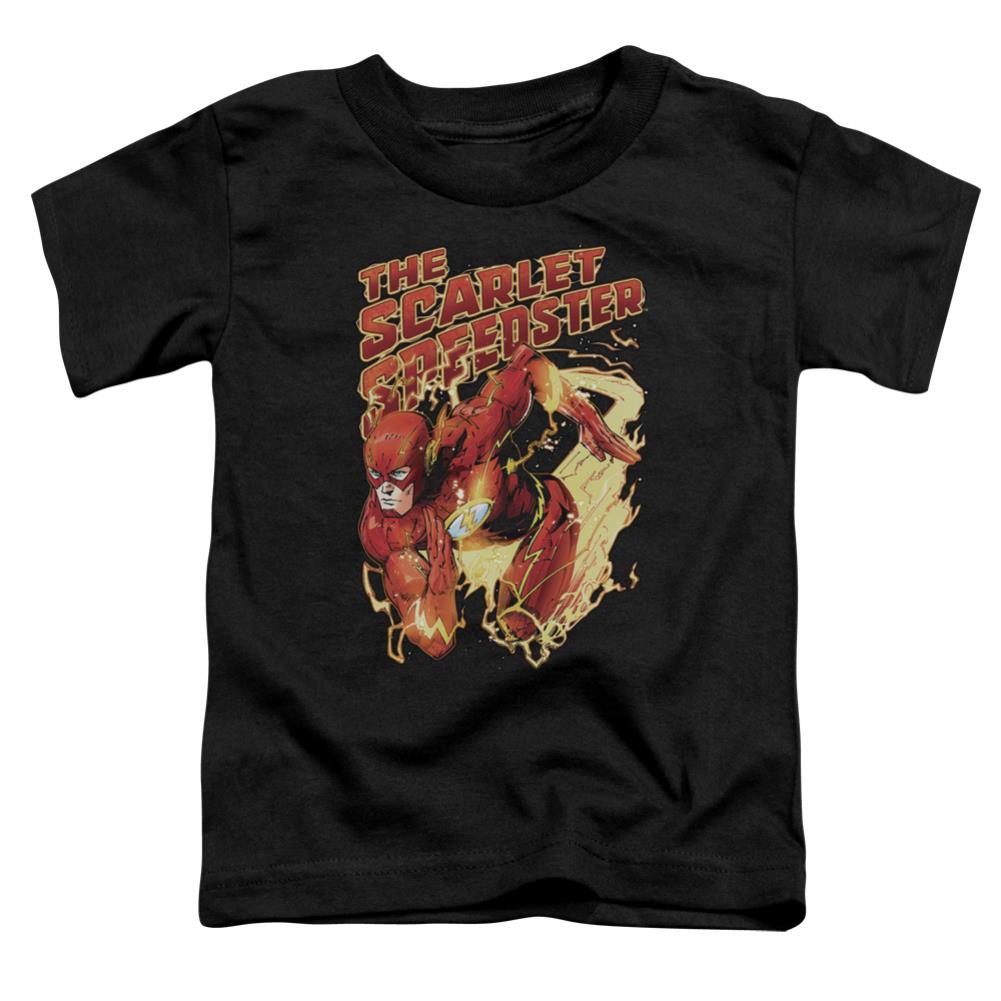 Justice League Of America Scarlet Speedster Toddler 18/1 Cotton Short-Sleeve T-Shirt