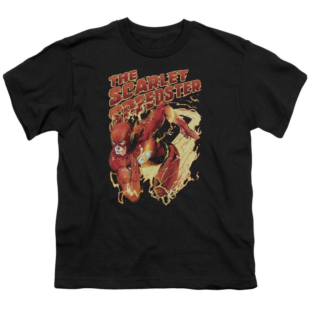 Justice League Of America Scarlet Speedster Youth 18/1 100% Cotton Short-Sleeve T-Shirt