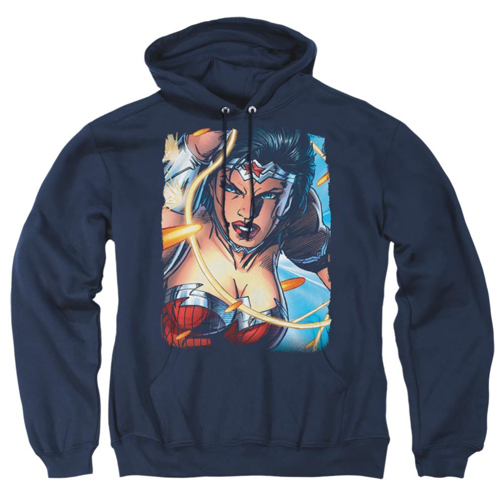 Justice League Of America Scowl Men's Pull-Over 75 25 Poly Hoodie