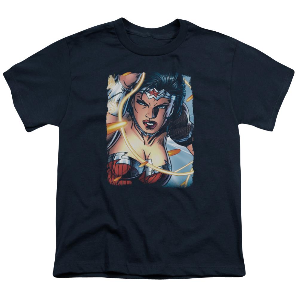 Justice League Of America Scowl Youth 18/1 100% Cotton Short-Sleeve T-Shirt
