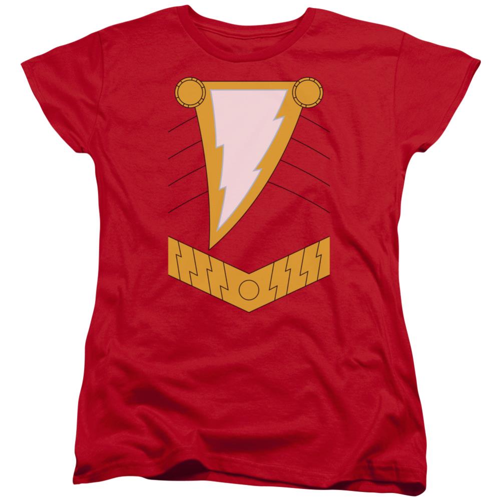 Justice League Of America Shazam Women's 18/1 Cotton Short-Sleeve T-Shirt