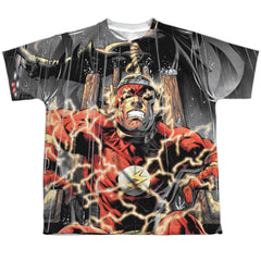 Justice League Of America Shock Therapy Youth Regular Fit Poly Short-Sleeve T-Shirt