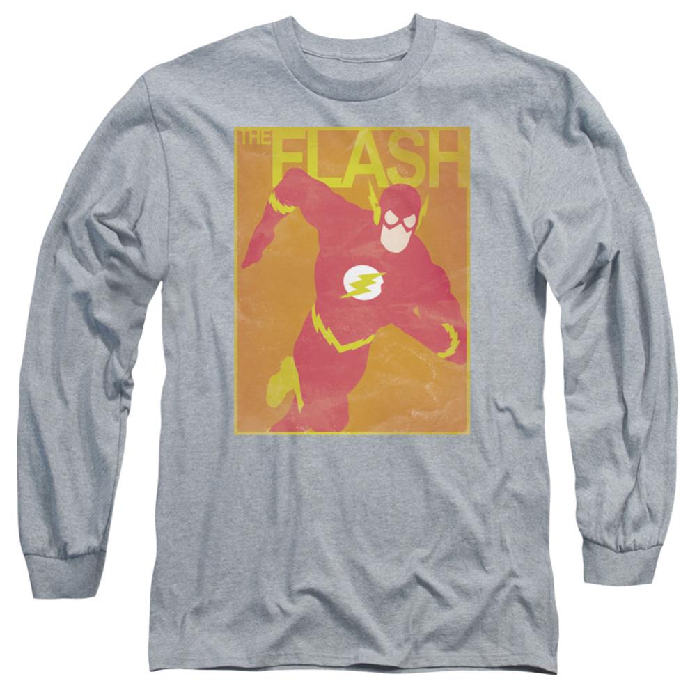 Justice League Of America Simple Flash Poster Men's 18/1 Cotton Long-Sleeve T-Shirt