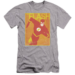 Justice League Of America Simple Flash Poster Men's Ultra-Soft 30/1 Cotton Slim Short-Sleeve T-Shirt