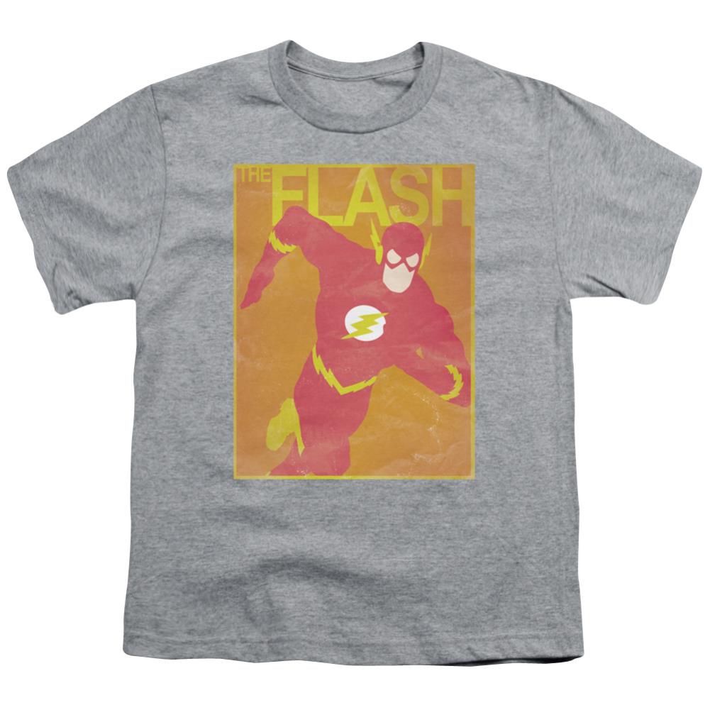 Justice League Of America Simple Flash Poster Youth 18/1 100% Cotton Short-Sleeve T-Shirt
