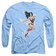 Justice League Of America Simple Wonder Men's 18/1 Cotton Long-Sleeve T-Shirt