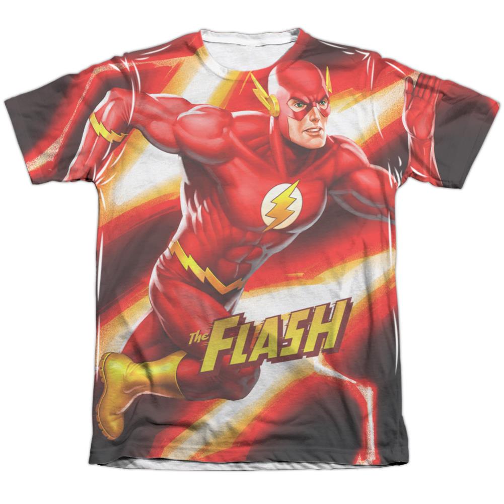 Justice League Of America Speed Bolt Men's Regular Fit Poly Cotton Short-Sleeve T-Shirt
