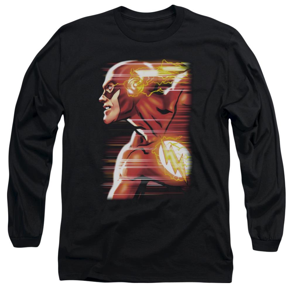 Justice League Of America Speed Head Men's 18/1 Cotton Long-Sleeve T-Shirt