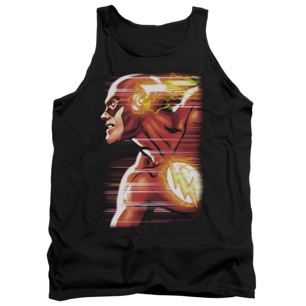 Justice League Of America Speed Head Men's 18/1 Cotton Tank Top