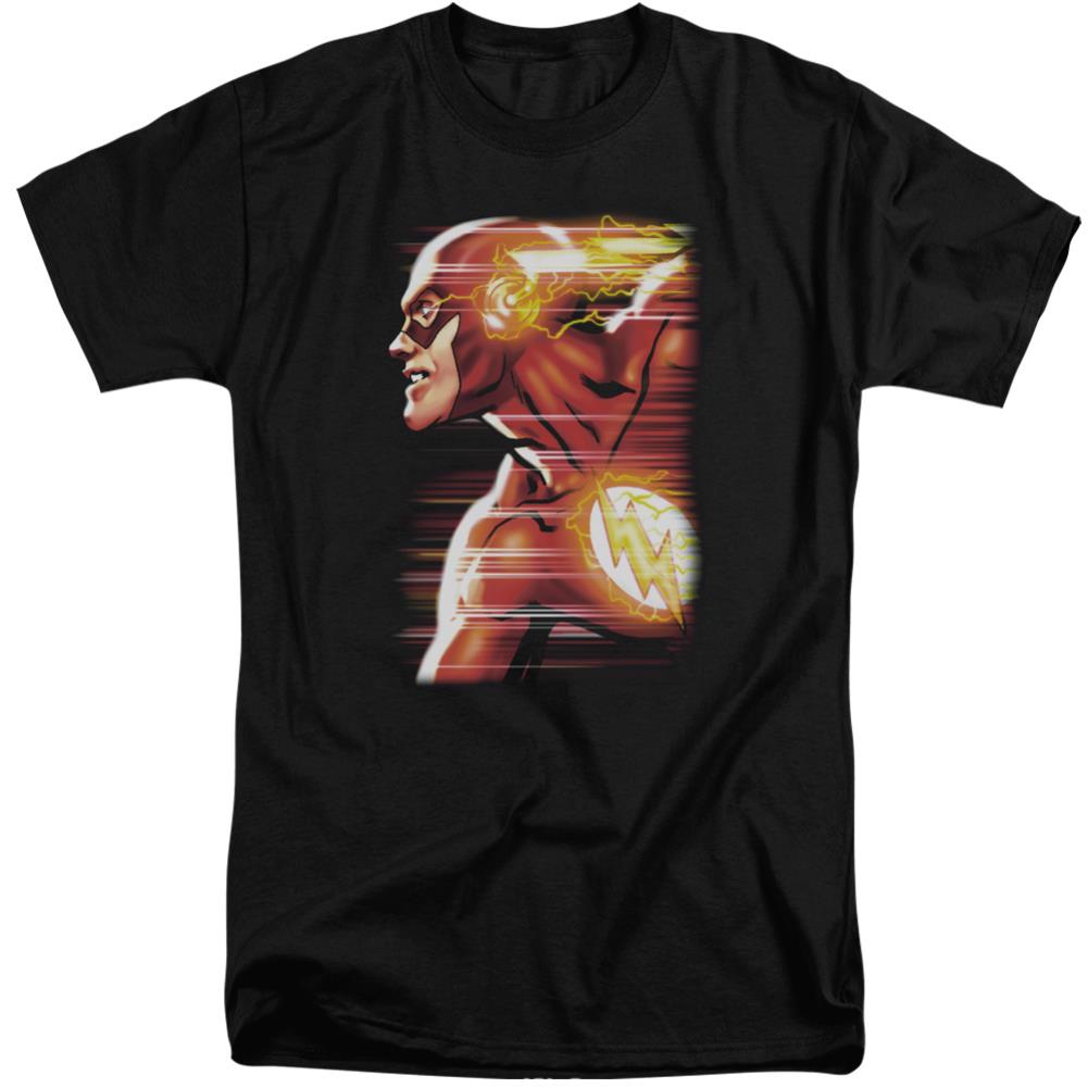 Justice League Of America Speed Head Men's 18/1 Tall Cotton Short-Sleeve T-Shirt