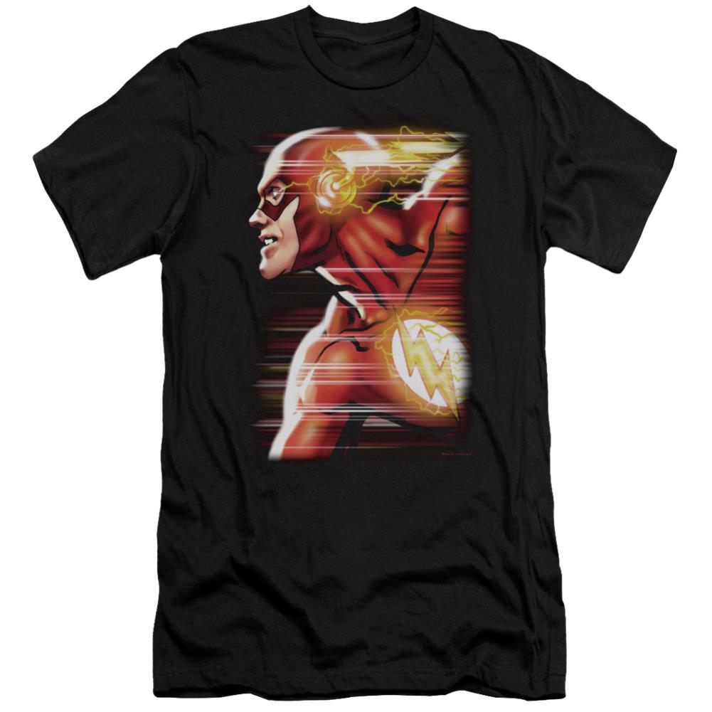 Justice League Of America Speed Head Men's Ultra-Soft 30/1 Cotton Slim Short-Sleeve T-Shirt