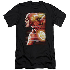 Justice League Of America Speed Head Men's Ultra-Soft 30/1 Cotton Slim Short-Sleeve T-Shirt