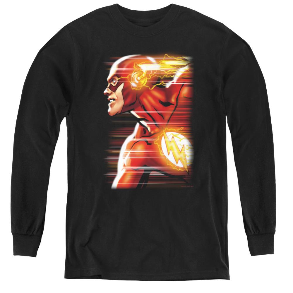 Justice League Of America Speed Head Youth Long-Sleeve T-Shirt