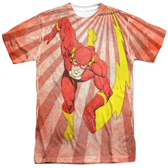 Justice League Of America Speed Of Light Men's Regular Fit Polyester Short-Sleeve T-Shirt