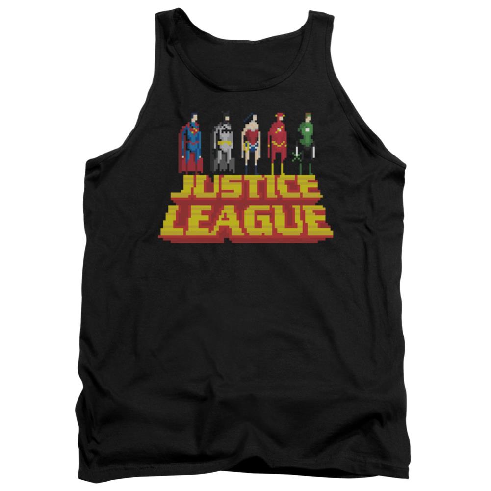 Justice League Of America Standing Above Men's 18/1 Cotton Tank Top