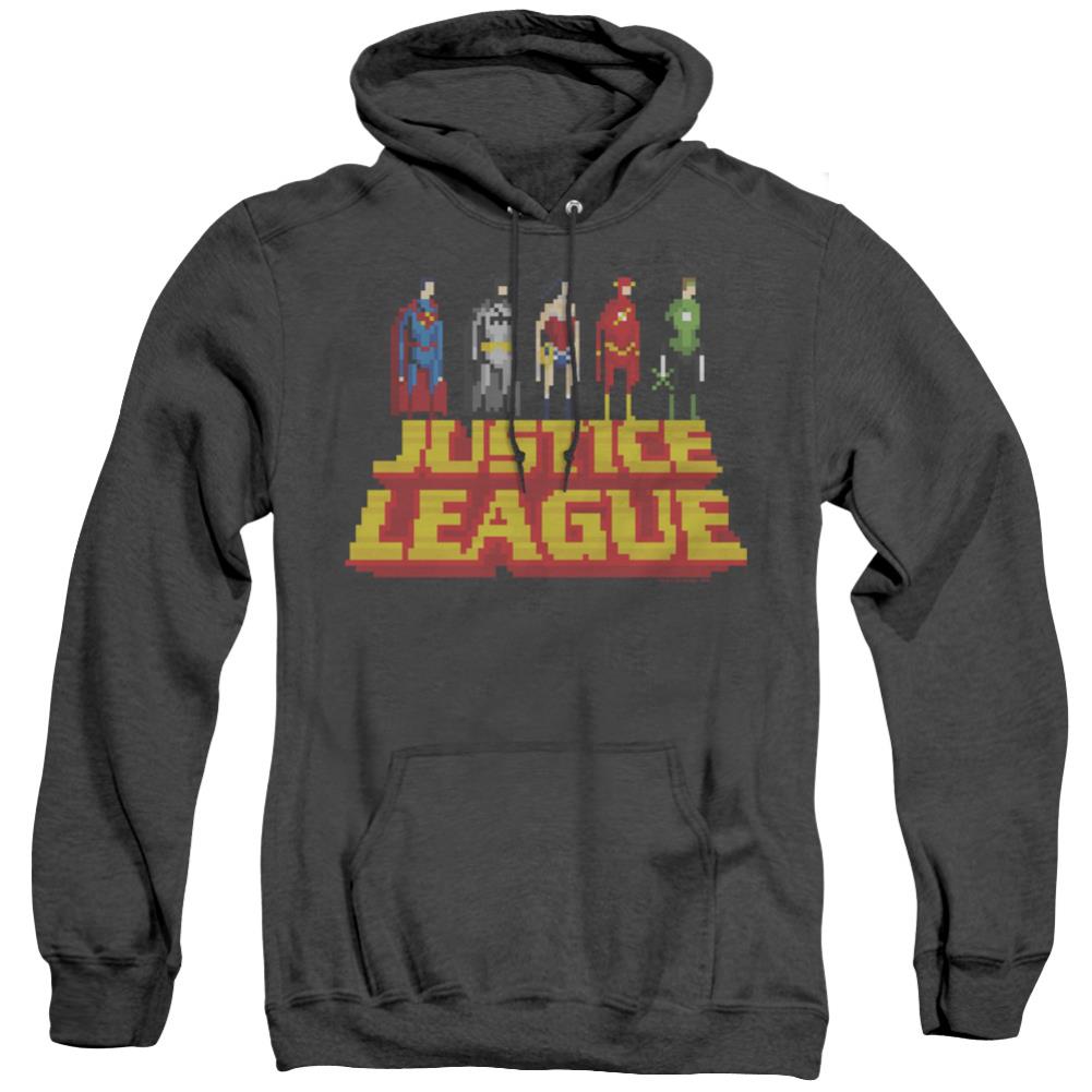 Justice League Of America Standing Above Men's Pull-Over Hoodie