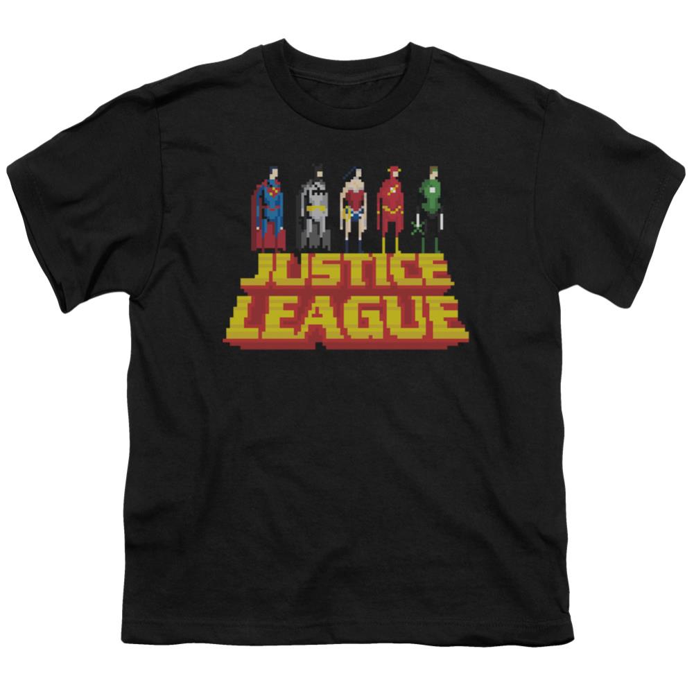 Justice League Of America Standing Above Youth 18/1 100% Cotton Short-Sleeve T-Shirt