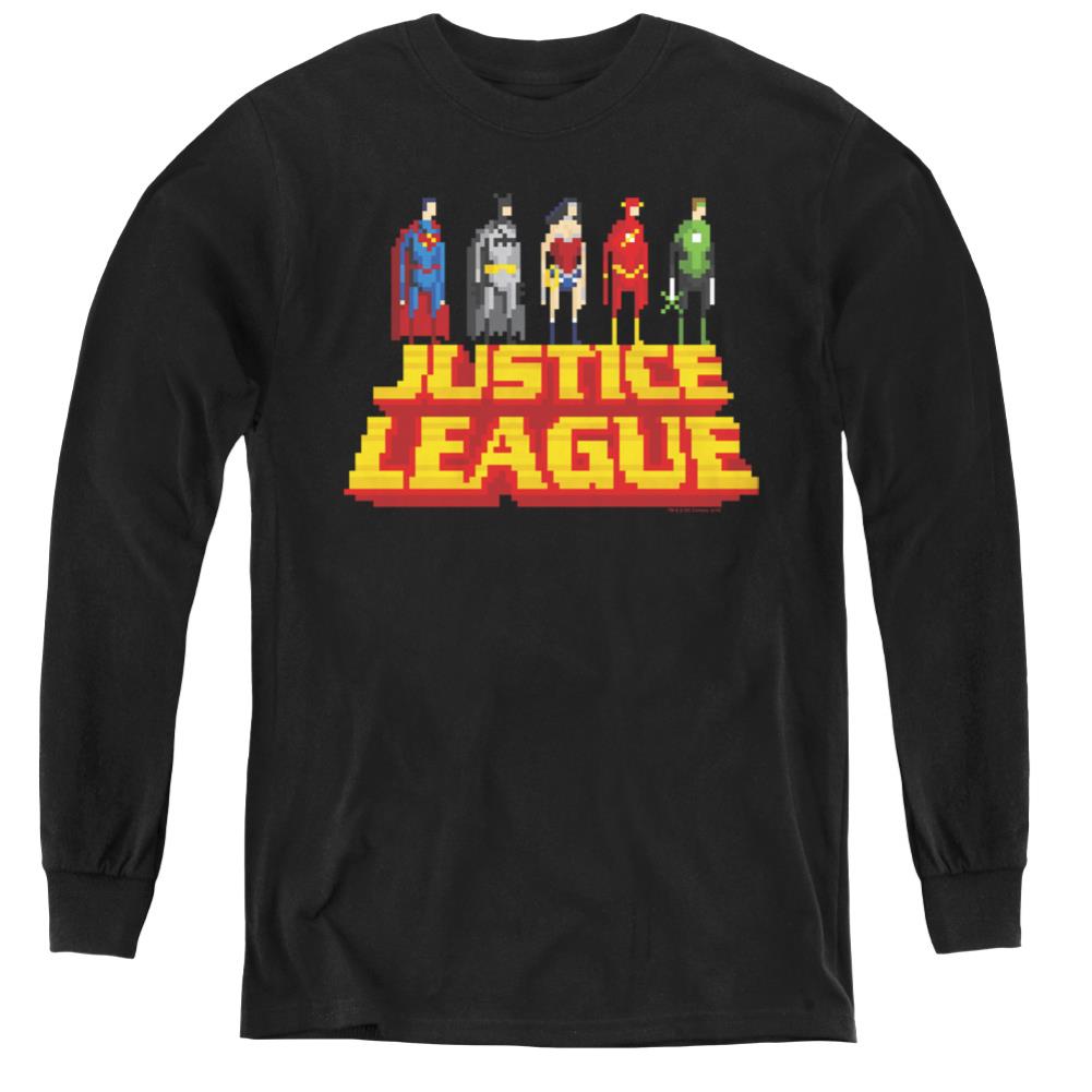 Justice League Of America Standing Above Youth Long-Sleeve T-Shirt