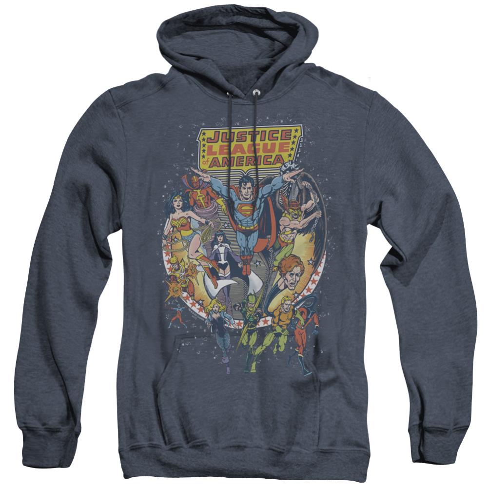 Justice League Of America Star Group Men's Pull-Over Hoodie