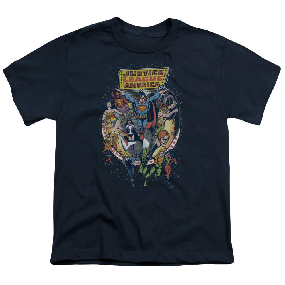 Justice League Of America Star Group Youth 18/1 100% Cotton Short-Sleeve T-Shirt