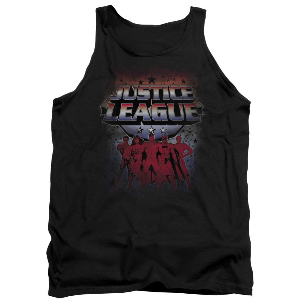 Justice League Of America Star League Men's 18/1 Cotton Tank Top