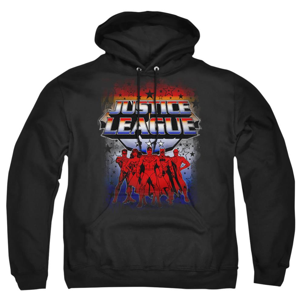 Justice League Of America Star League Men's Pull-Over 75 25 Poly Hoodie