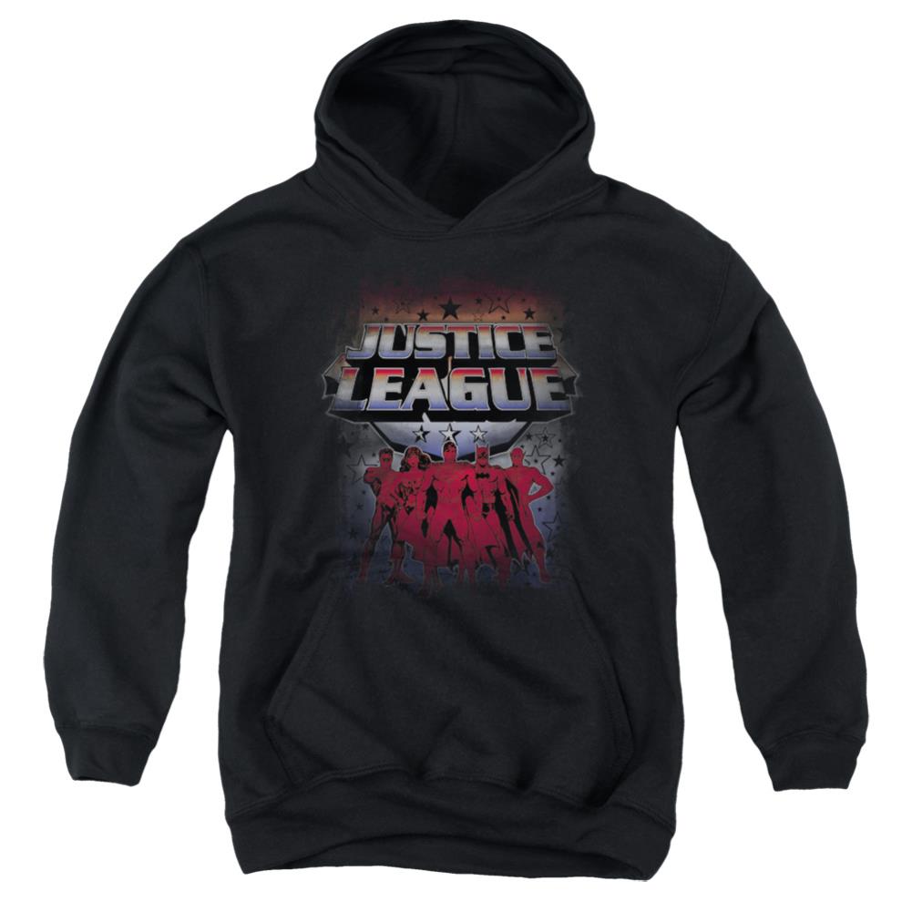 Justice League Of America Star League Youth Cotton Poly Pull-Over Hoodie