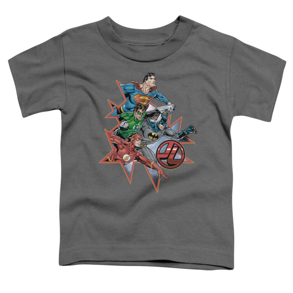 Justice League Of America Starburst Toddler 18/1 Cotton Short-Sleeve T-Shirt