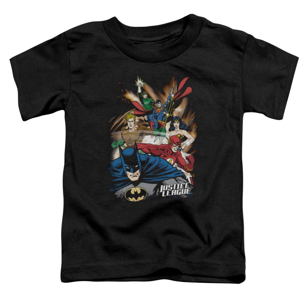 Justice League Of America Starburst Toddler 18/1 Cotton Short-Sleeve T-Shirt