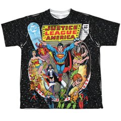 Justice League Of America Stars Youth Regular Fit Poly Short-Sleeve T-Shirt