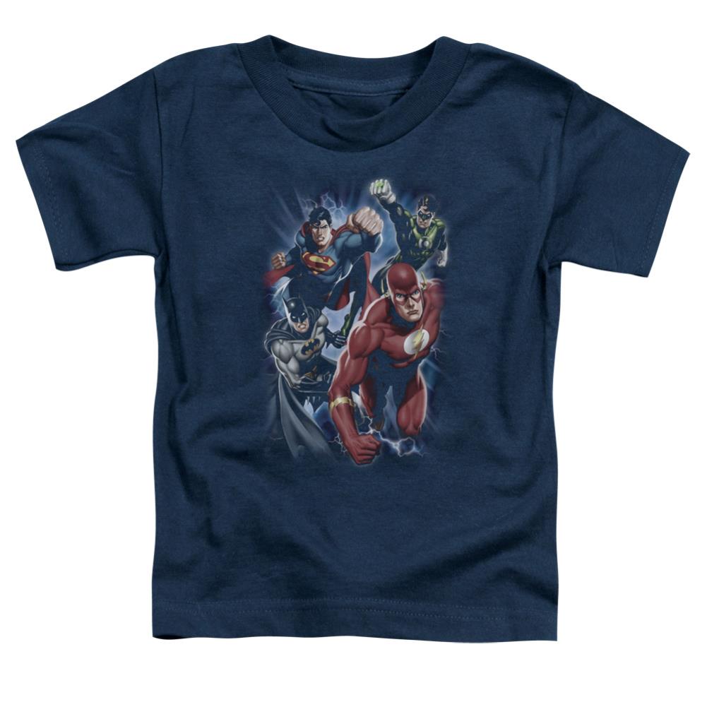 Justice League Of America Storm Chasers Toddler 18/1 Cotton Short-Sleeve T-Shirt