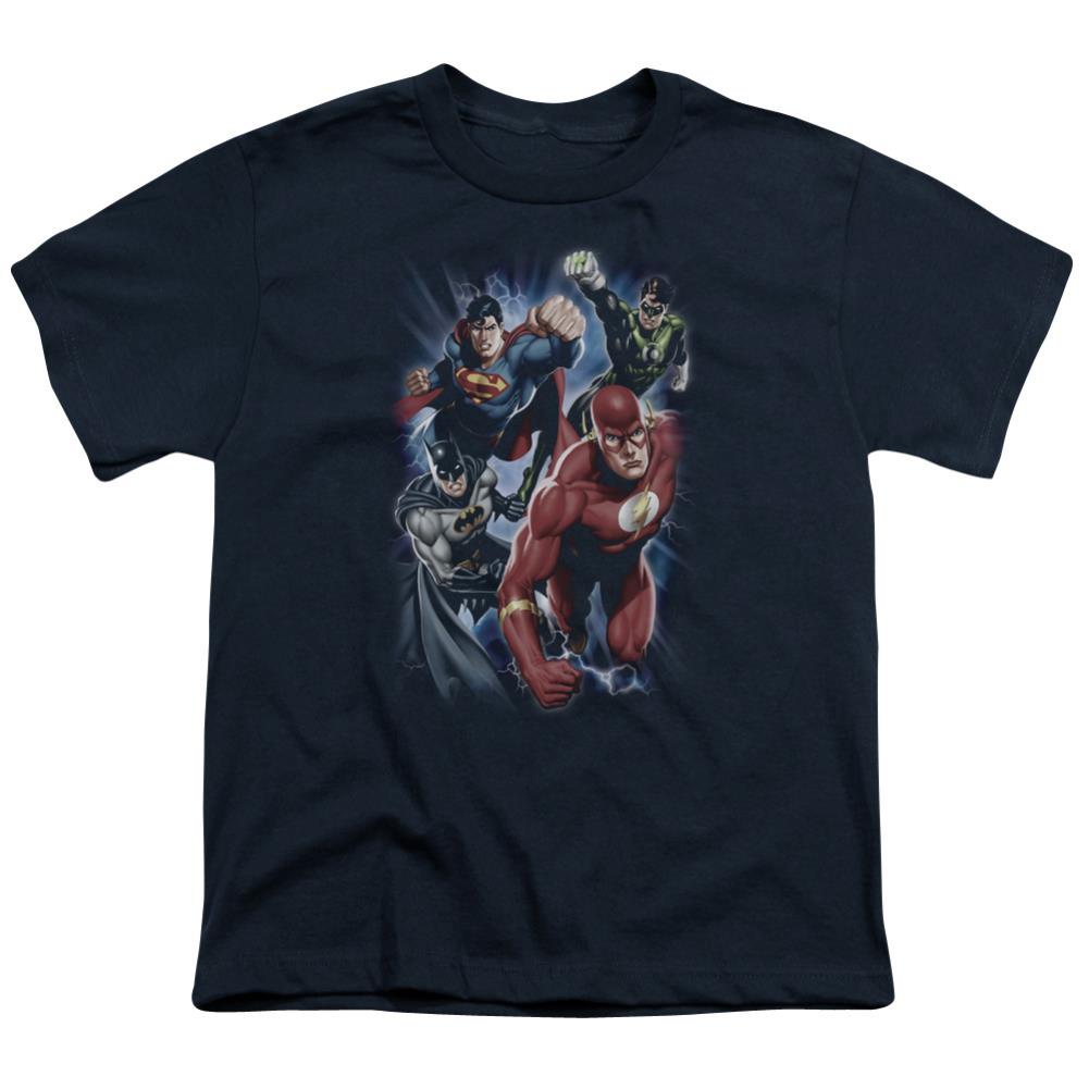 Justice League Of America Storm Chasers Youth 18/1 100% Cotton Short-Sleeve T-Shirt