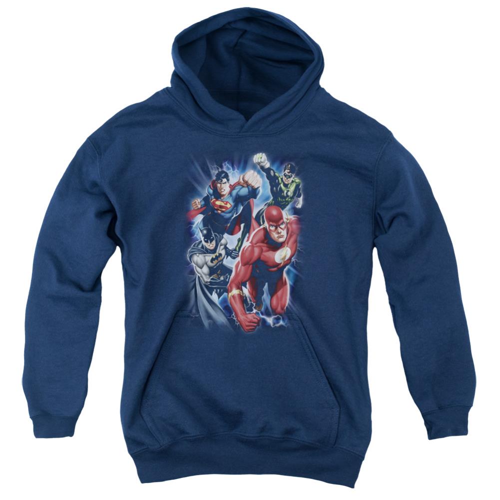 Justice League Of America Storm Chasers Youth Cotton Poly Pull-Over Hoodie