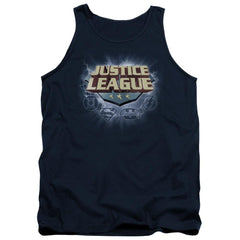Justice League Of America Storm Logo Men's 18/1 Cotton Tank Top