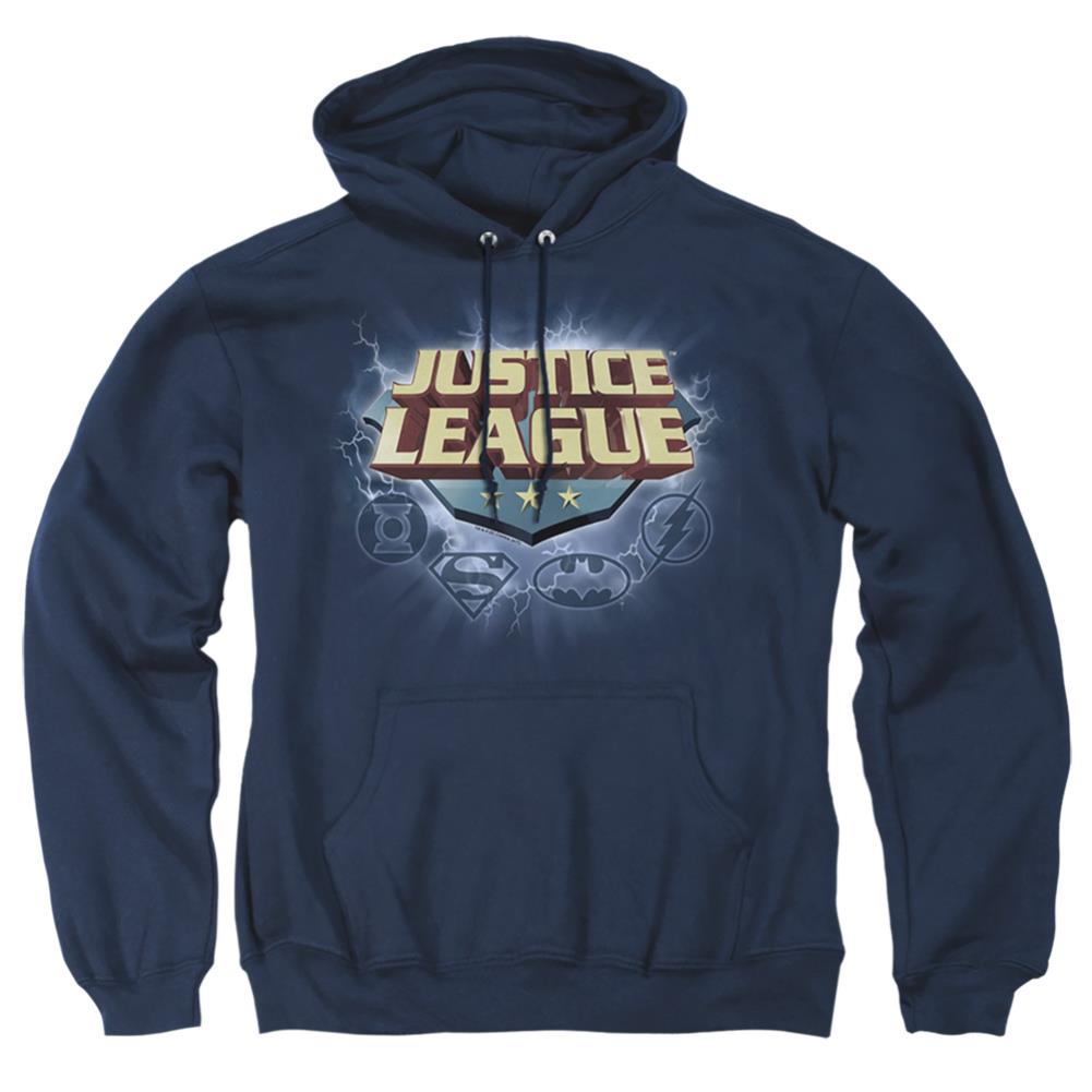 Justice League Of America Storm Logo Men's Pull-Over 75 25 Poly Hoodie
