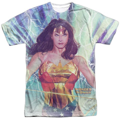 Justice League Of America Stormy Heroine Men's Regular Fit Polyester Short-Sleeve T-Shirt