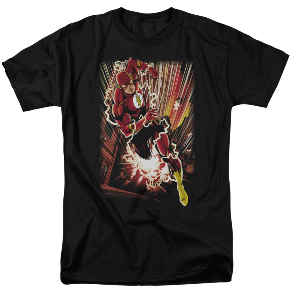 Justice League Of America Street Speed Men's 18/1 Cotton Short-Sleeve T-Shirt