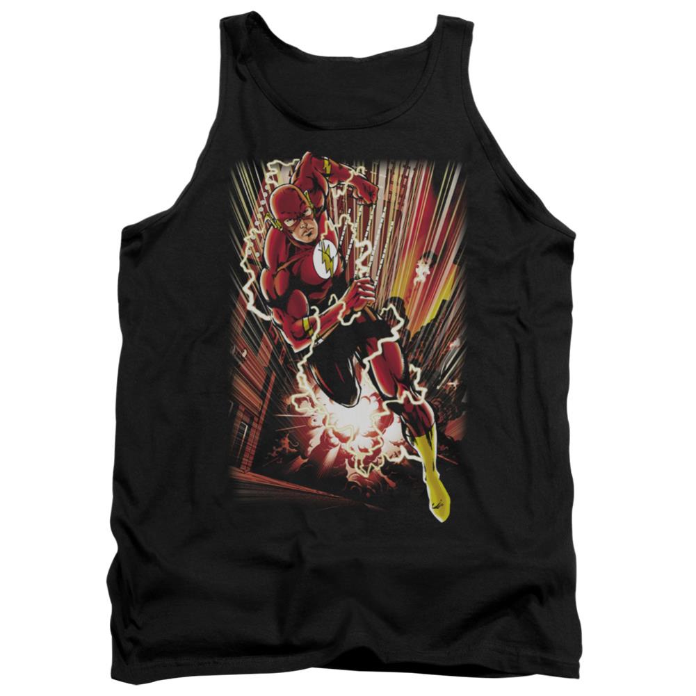 Justice League Of America Street Speed Men's 18/1 Cotton Tank Top