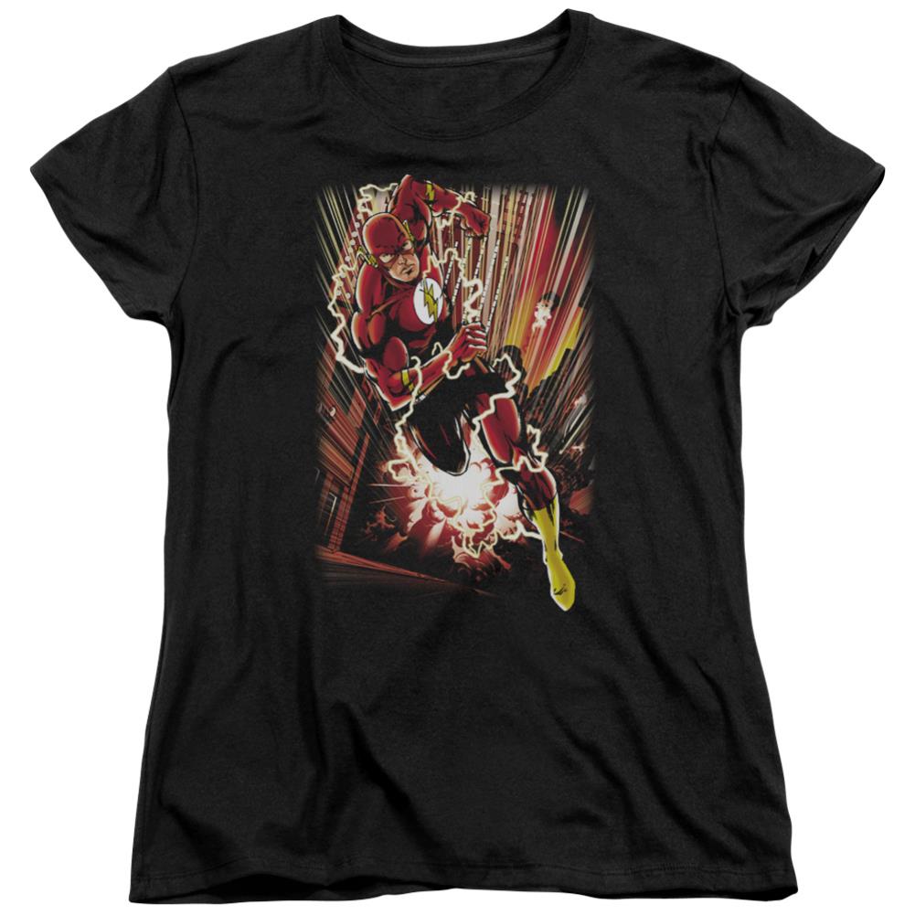 Justice League Of America Street Speed Women's 18/1 Cotton Short-Sleeve T-Shirt