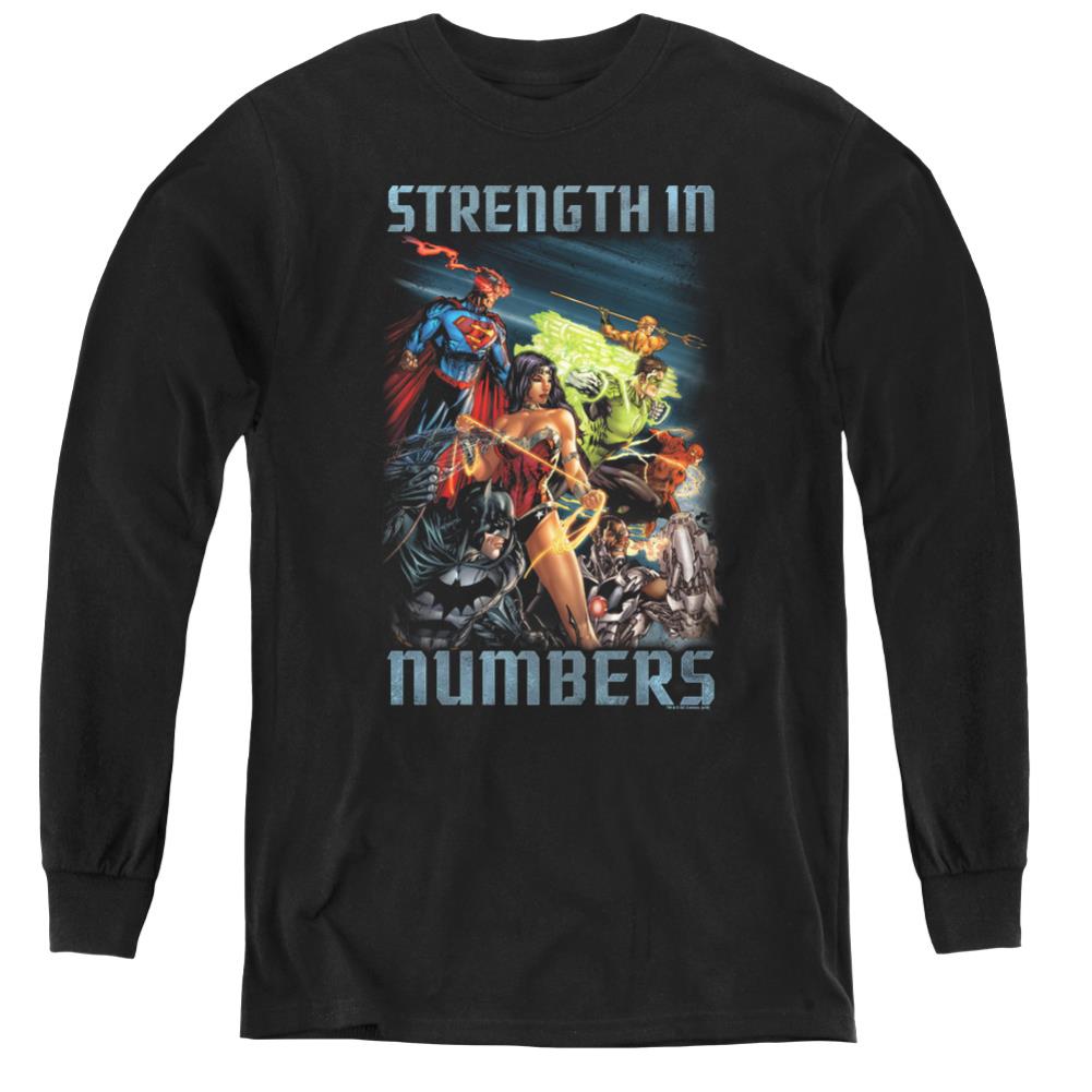 Justice League Of America Strength In Number Youth Long-Sleeve T-Shirt