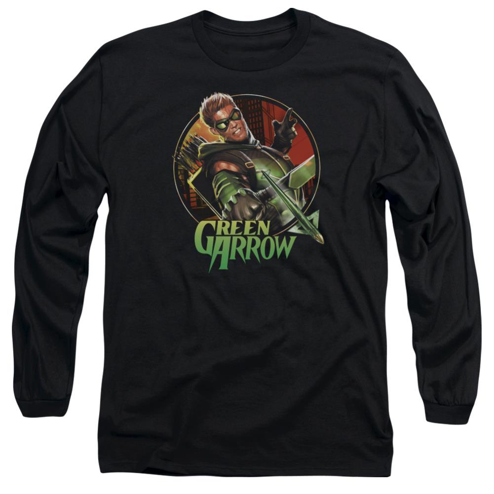 Justice League Of America Sunset Archer Men's 18/1 Cotton Long-Sleeve T-Shirt
