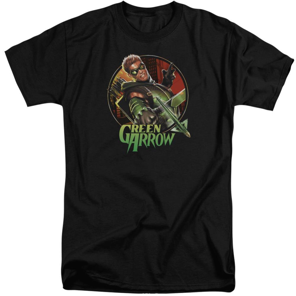 Justice League Of America Sunset Archer Men's 18/1 Tall Cotton Short-Sleeve T-Shirt