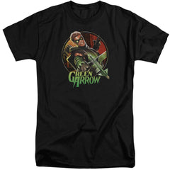 Justice League Of America Sunset Archer Men's 18/1 Tall Cotton Short-Sleeve T-Shirt