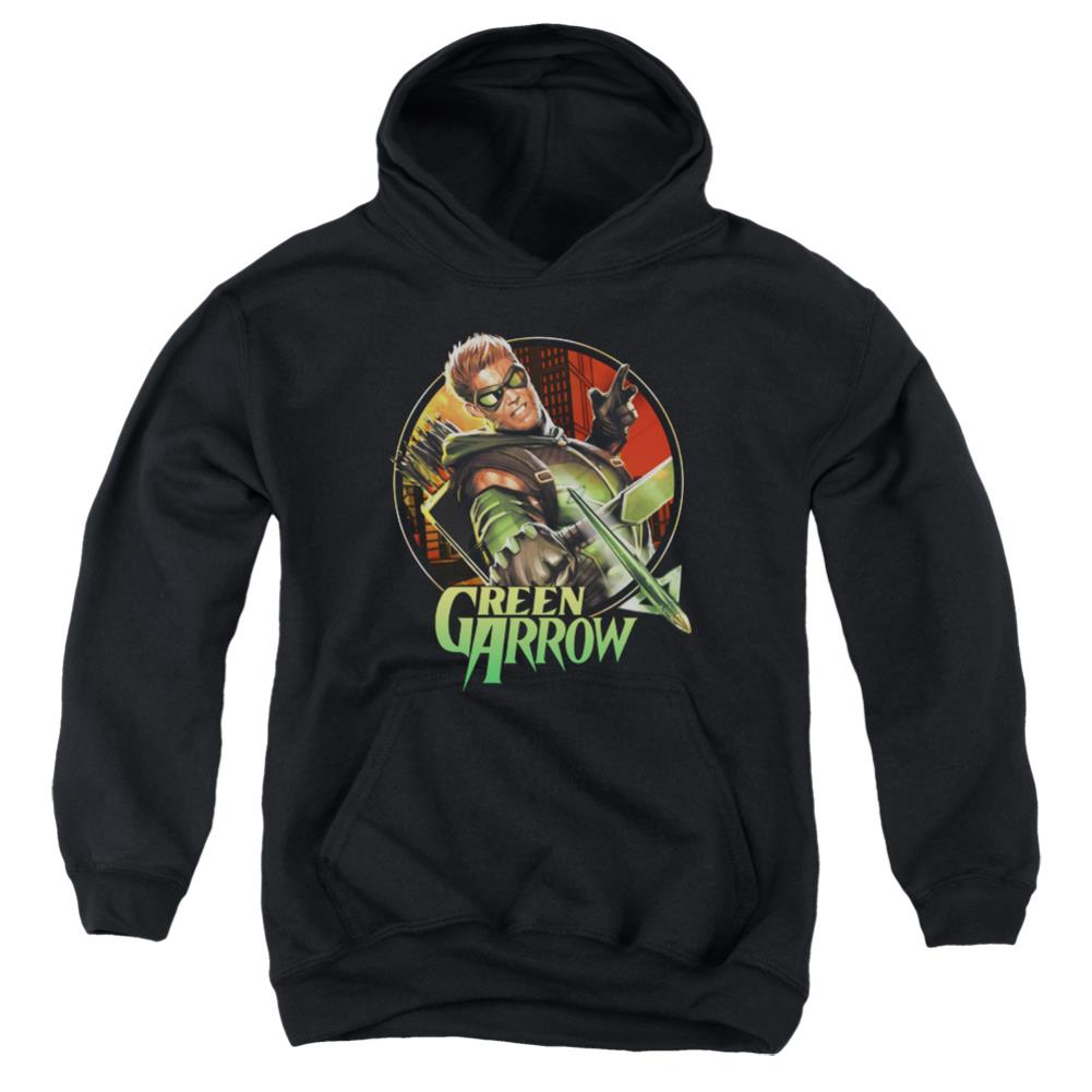 Justice League Of America Sunset Archer Youth Cotton Poly Pull-Over Hoodie