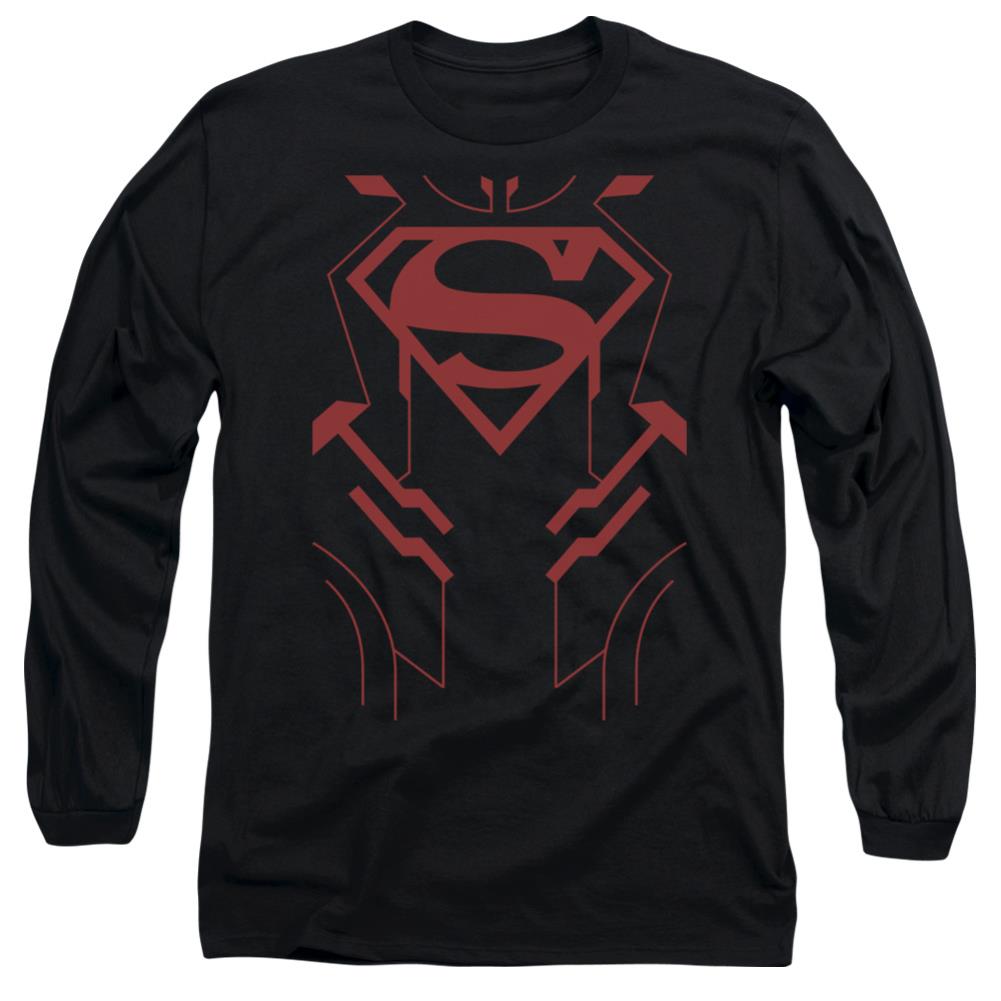 Justice League Of America Superboy Men's 18/1 Cotton Long-Sleeve T-Shirt