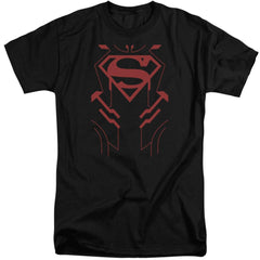 Justice League Of America Superboy Men's 18/1 Tall Cotton Short-Sleeve T-Shirt
