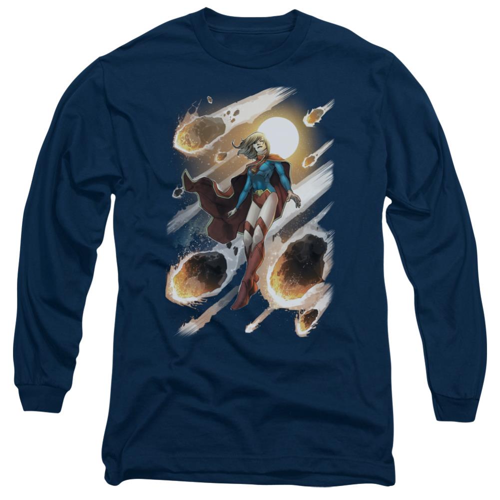 Justice League Of America Supergirl #1 Men's 18/1 Cotton Long-Sleeve T-Shirt